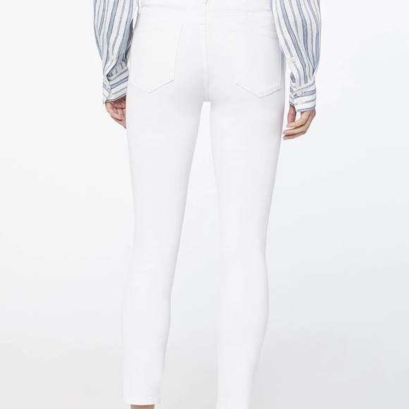 Frame Le Skinny De Jeanne Crop White Sz 30 - Picture 6 of 14